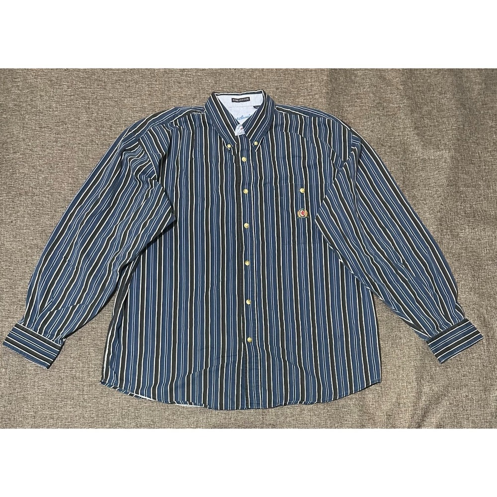 VTG BB Classics Men's XL Striped Long Sleeve Shirt‎